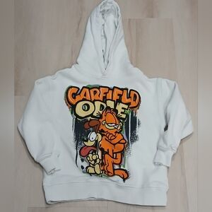 Zara Kids Garfield White Hoodie Size:6-7